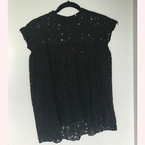 Black lace shirt